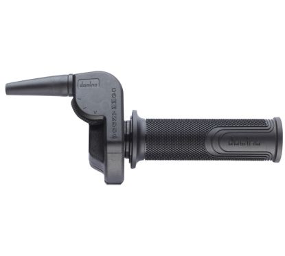 Poignée de gaz DOMINO Commandos noir avec revêtement grip