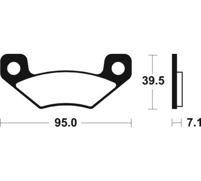 Plaquettes de frein TECNIUM Racing MX/Quad métal fritté - MOR408