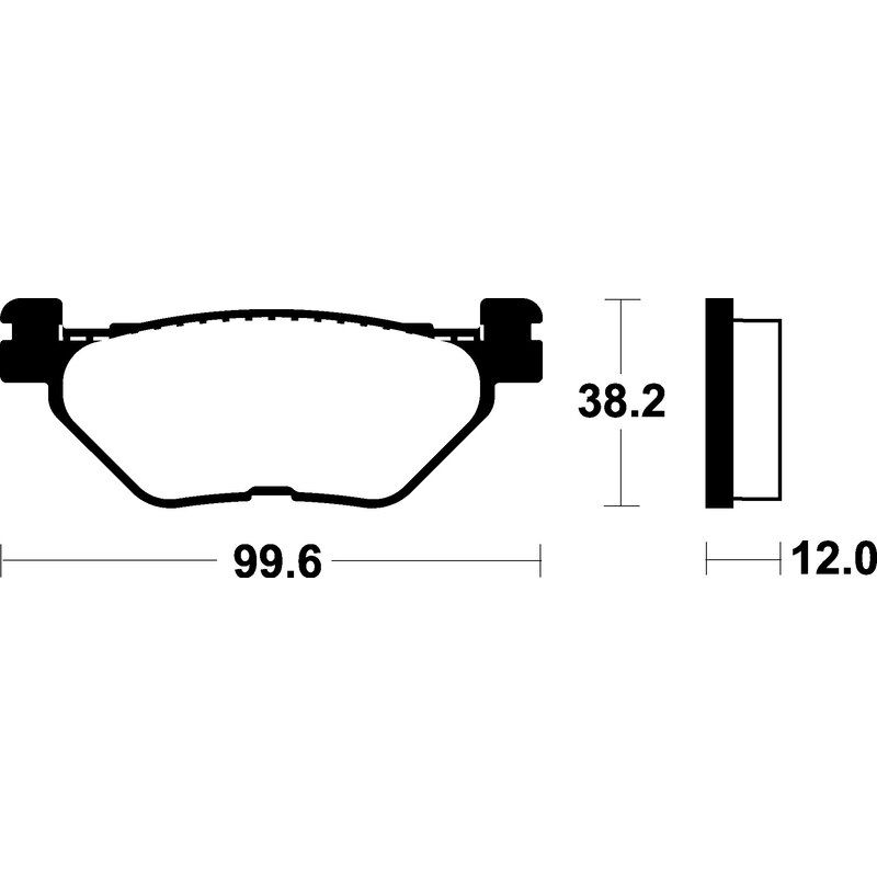 Plaquettes de frein TECNIUM Scooter organique - ME268