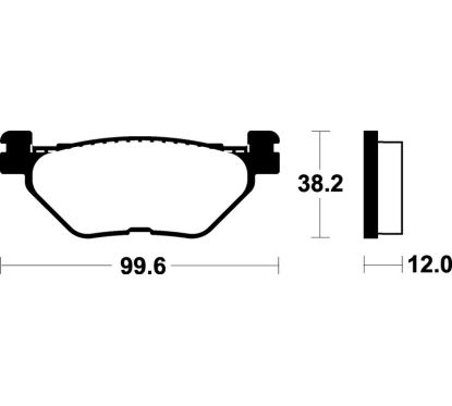 Plaquettes de frein TECNIUM Scooter organique - ME268