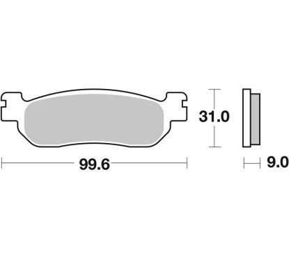 Plaquettes de frein BREMBO route carbone céramique - 07YA3707