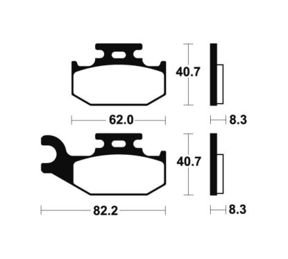 Plaquettes de frein TECNIUM MX/Quad métal fritté - MO336