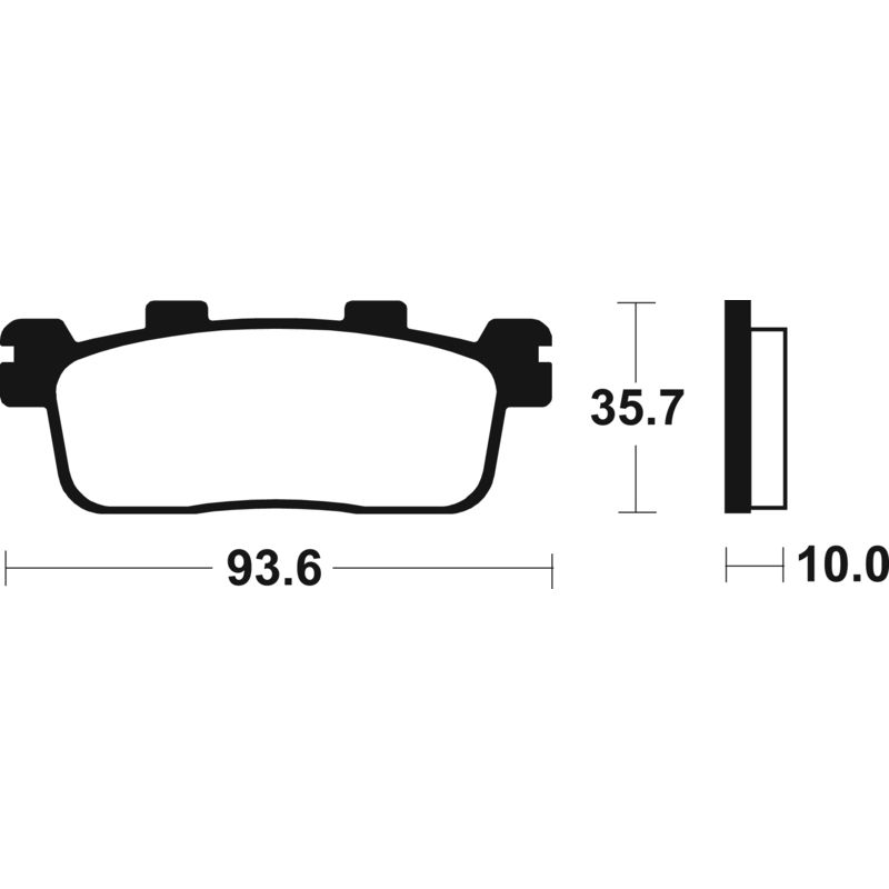 Plaquettes de frein TECNIUM Scooter organique - ME363
