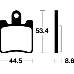 Plaquettes de frein TECNIUM Scooter organique - ME240
