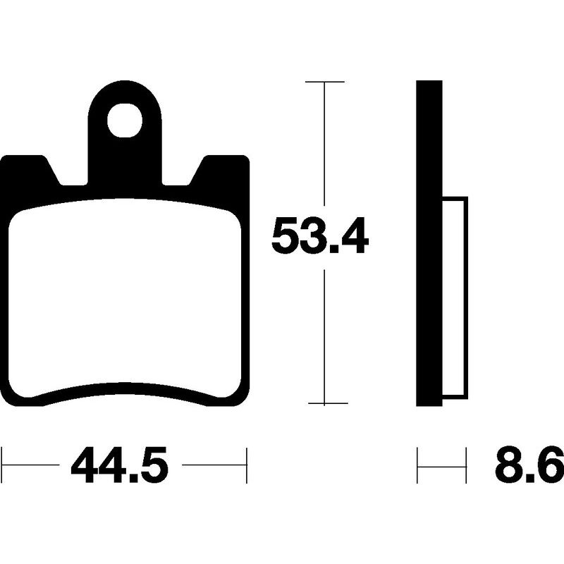 Plaquettes de frein TECNIUM Scooter organique - ME240