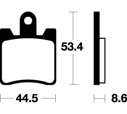 Plaquettes de frein TECNIUM Scooter organique - ME240