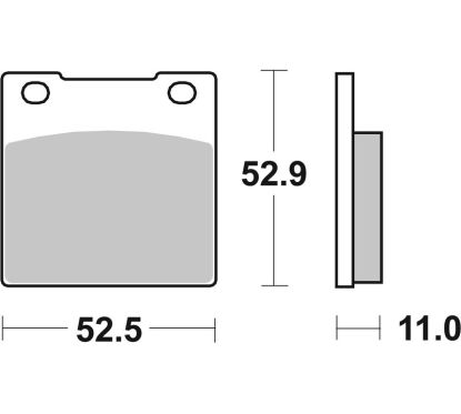 Plaquettes de frein BREMBO route carbone céramique - 07HO0712