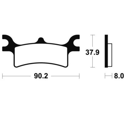 Plaquettes de frein TECNIUM MX/Quad métal fritté - MO287