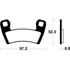 Plaquettes de frein TECNIUM MX/Quad métal fritté - MO470