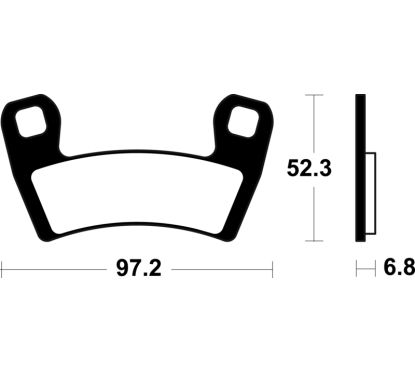 Plaquettes de frein TECNIUM MX/Quad métal fritté - MO470