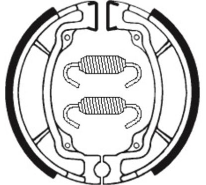 Mâchoires de frein TECNIUM Scooter/Street/Off-Road/Quad organique - BA015