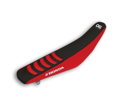 Housse de selle BLACKBIRD Double Grip 3 rouge/noir Honda CRF250R/450R