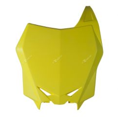 Plaque numéro frontale RACETECH Factory blanc Suzuki RM-Z250/450