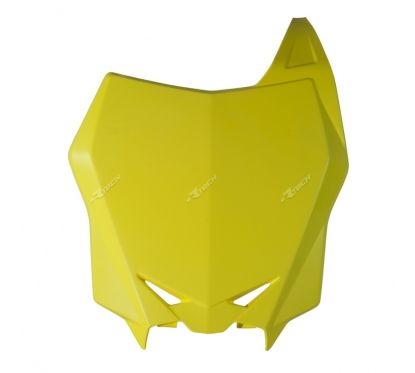 Plaque numéro frontale RACETECH Factory blanc Suzuki RM-Z250/450