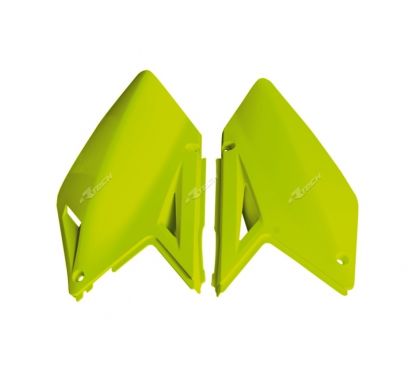 Plaques latérales RACETECH orange fluo