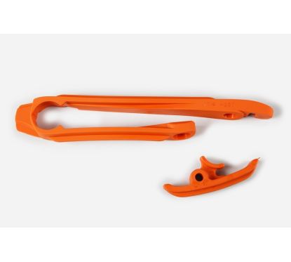 Kit patin de bras oscillant + patin de chaîne inférieur UFO noir KTM