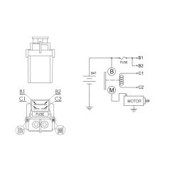 Relais de démarreur TECNIUM by DZE