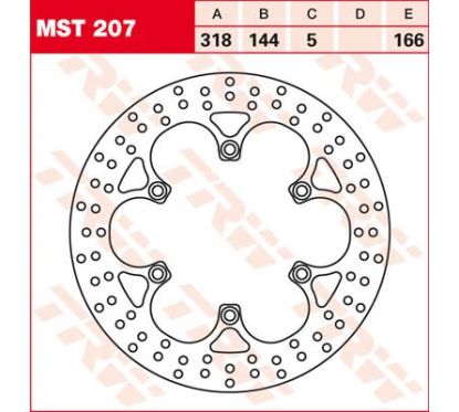 Disque de frein rond fixe supérieur à 300 mm