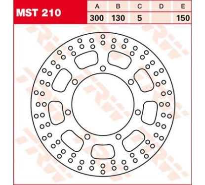 Disque de frein rond fixe supérieur à 300 mm
