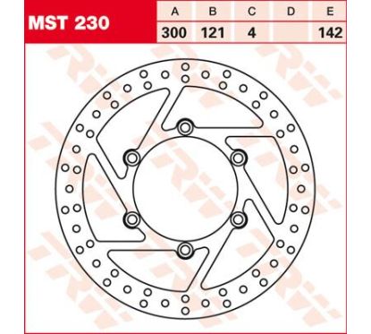 Disque de frein rond fixe supérieur à 300 mm