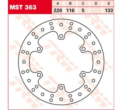 Disque de frein rond fixe 220-250 mm