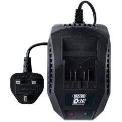 Chargeur de batterie DRAPER Li-ion D20 20 V, 2,4 A
