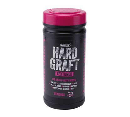 Lingettes texturées multi-usages DRAPER Hard Graft (pot de 100)