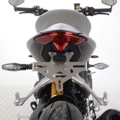 Support de plaque R&G RACING - noir Triumph Speed Triple 1200 RS