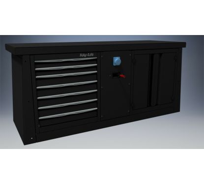 Meuble 2m BIKE LIFT 7 tiroirs/air-electricité/armoire - MF-BL2000+M1+M8+M10