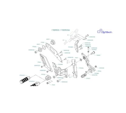 Commandes reculées réglables LIGHTECH repliables - sélection standard