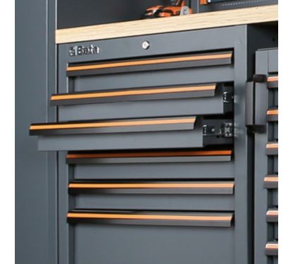 Module fixe BETA 7 tiroirs gris