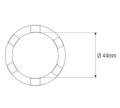 Douille à créneaux MOTION PRO Ø44mm 3/8''