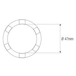 Douille à créneaux MOTION PRO Ø47mm