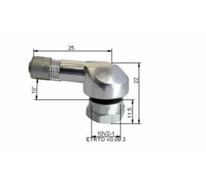 Valve pneumatique alu BIHR Ø11,5mm - x10