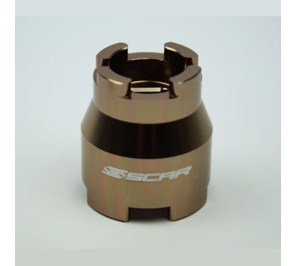 Douille 2 en 1 SCAR pour démontage de bouchons de fourches WP