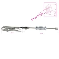 Pince-étau autobloquante réglable BETA avec masse à inertie