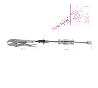 Pince-étau autobloquante réglable BETA avec masse à inertie