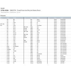 Disque de frein fixe/surdimensionné pour vélo