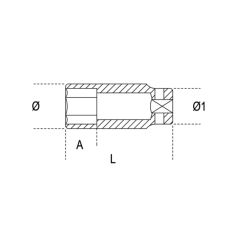 Douille à chocs longue BETA