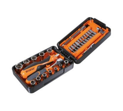 Coffret compact BETA 11 douilles 6 pans, 21 embouts et 7 accessoires