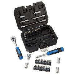 Jeu de douilles et d'embouts métriques DRAPER HI-TORQ® - 1/4" (40 pièces)