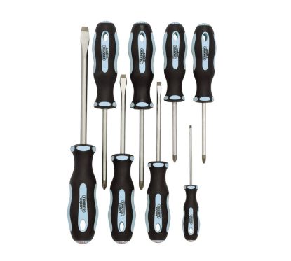 Jeu de tournevis DRAPER à prise souple - 8 pièces