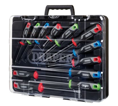 Jeu de tournevis à poignée souple DRAPER - 12 pièces