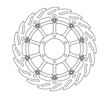 Disque de frein flottant alu FLAME