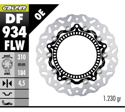 BRAKE DISC FLOAT WAVE FR