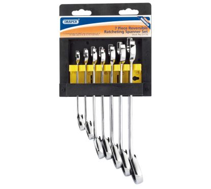 Jeu 7 clés mixtes DRAPER cliquet réversible