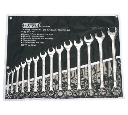 Jeu de clés mixtes en pouces DRAPER 14pcs