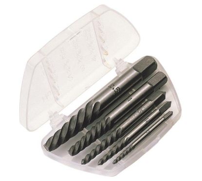 Coffret extracteur de vis DRAPER acier carbone 5 pcs 3 à 18mm