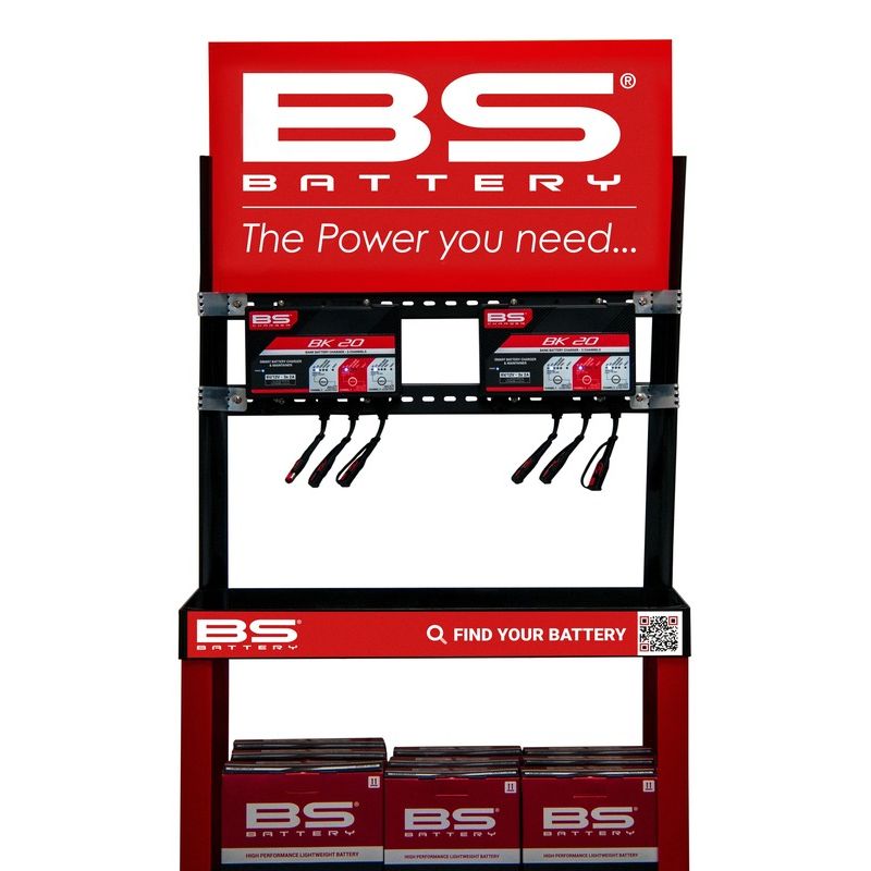 Kit présentoir BS BATTERY + un chargeur BK20