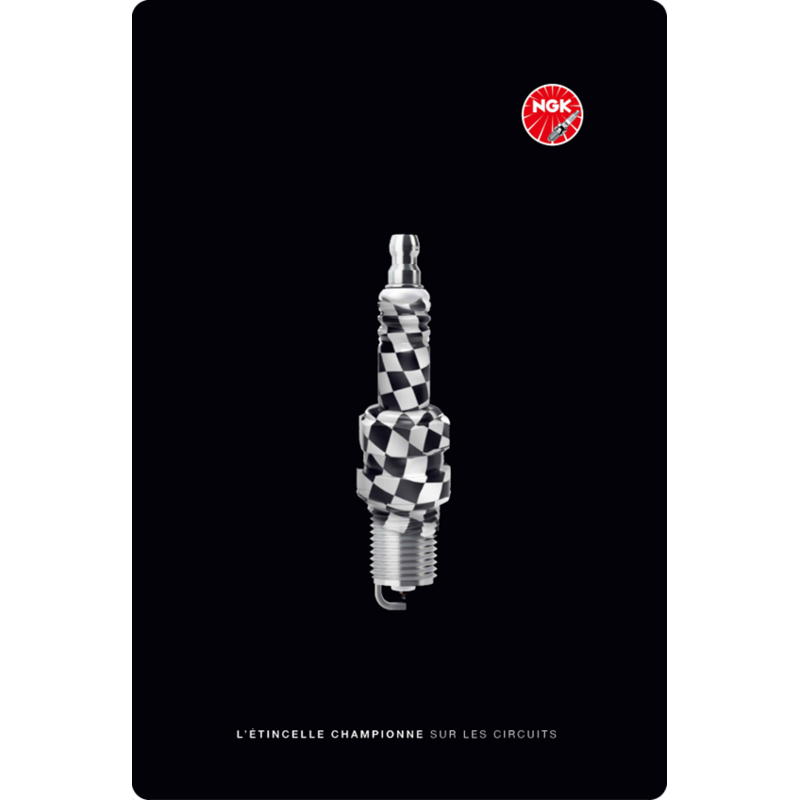 Plaque vintage collector NGK 